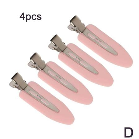 4st Sömlösa Hårklämmor Spännband No Böj Hår Bangs Clips No M
