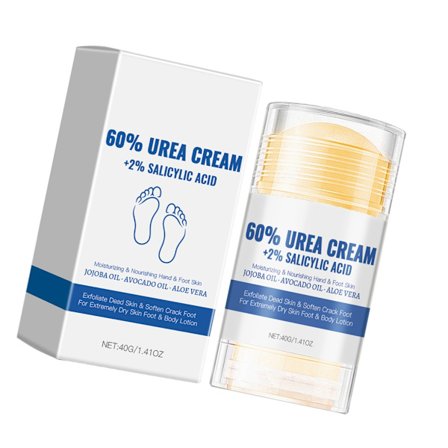 Fugtgivende fodcreme til blødgøring af hård hud og revner til kvinder og mænd