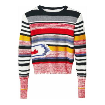 Desigual Round-neck Strik Rød, Dame Striktrøjer