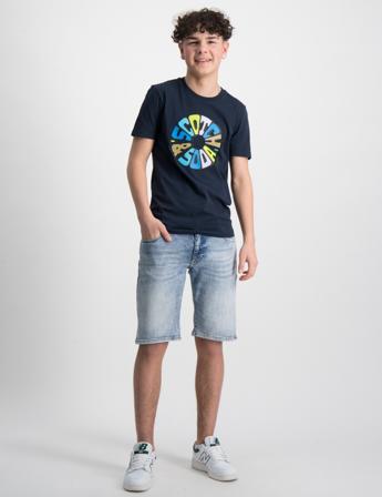 Scotch & Soda Strummer slim fit short — Daylight Blau Shorts Jungen - Kidsbrandstore