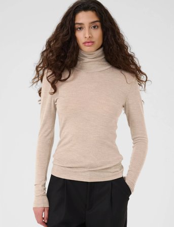 Gestuz Niniagz Wool Rollneck Noos - Beige - XL