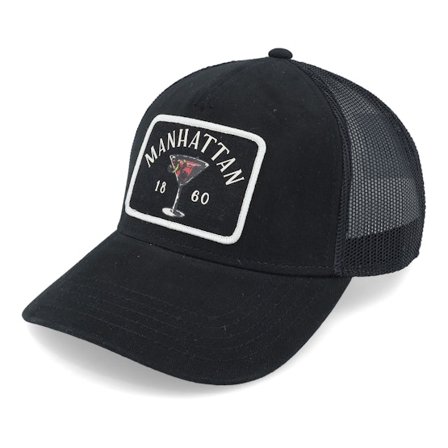 American Needle - Nero trucker Cappellino - Manhattan Archive Valin Black Trucker @ Hatstore