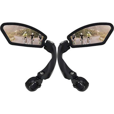 Rostfritt stål HD motorcykel backspegel (2 stycken fyrkantiga) - Generation 2.0 cykel backspegel