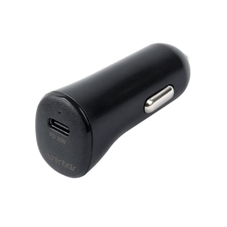 Essentials billader med USB-C PD 20W - Svart