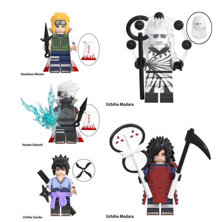 5 St Naruto Blocks Byggkloss Zetsu Sasuke Kakashi Leksak