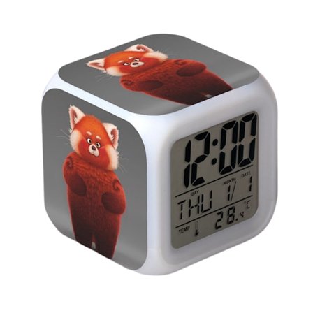 Wekity Ungdom Metamorfose Vekkerklokke One Piece LED Kvadratklokke Digital Vekkerklokke med Tid, Temperatur, Alarm, Dato