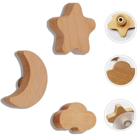 Trævæg Knagerække, Klæbende Kroge, Knagerække Krog, Børns