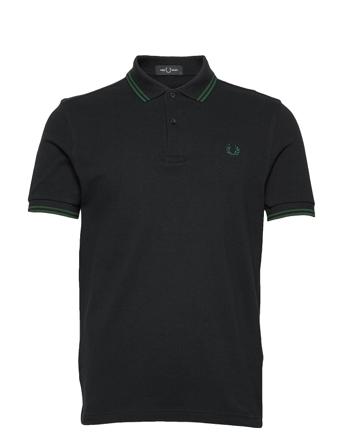 Twin Tipped Fp Shirt Polos Short-sleeved Sininen Fred Perry