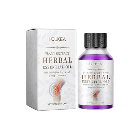 Herbal Joint Massage Essential Oil med mjölktistel & vallört - 50ml för ledvård & lindring