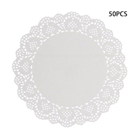 50st runt oljeabsorberande papper matdekor spetspapper cm - on stock