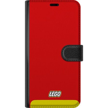 Kompatibelt Plånboksfodral till Samsung Samsung Galaxy A56 Lego Röd Gul Poster Byggklossar Officiell Logotyp Leksaker Retro Vintage Design Klassiskt