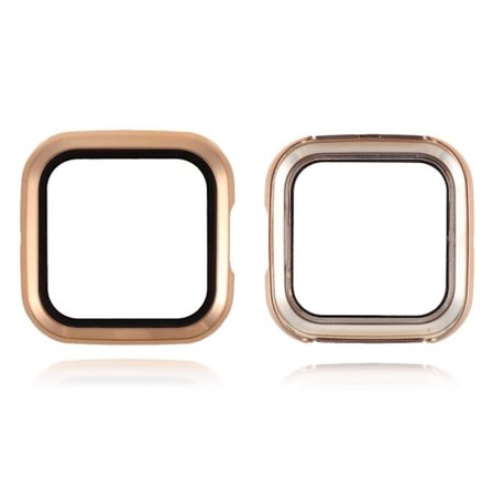 Fitbit Versa 2 shiny frame with tempered glass cover - Rose Gold