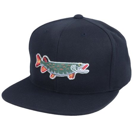 Skillfish - Svart snapback Keps - Pike Applique Patch Black Snapback @ Hatstore
