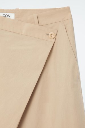 COS Women's Pantaloni A Portafoglio Asimmetrici in Beige