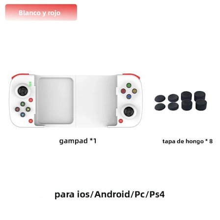 W Hat D3 Mobil Gamepad til Android og iOS, Bluetooth-spilcontroller kompatibel med Switch, strækbar makro-joystick til Nintendo Switch