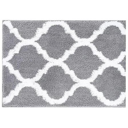 Luksuriøs baderomsmatte, myk og absorberende mikrofiberbadematte, sklisikker lurvete badematte, maskinvaskbar, 40x60 cm