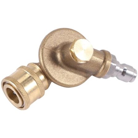 4500PSI svingbar kobling 1/4 tommers hurtigkobling for høytrykksvasker takrennerengjøringsadapter 240 grader 7 hastigheter