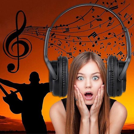 5800 Bluetooth Stereo Trådløst Hodetelefoner TF-spor