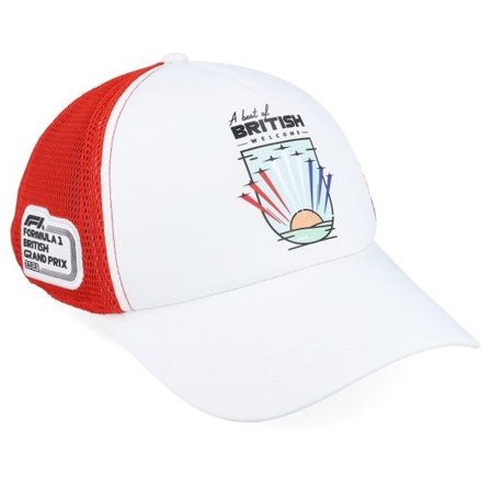 Formula One - Motor Vit trucker Keps - F1 British GP Race Special Silverstone White/Red Trucker @ Hatstore