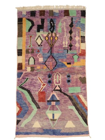 Handgeknoopt Middle Atlas Rug (Ss26) Vloerkleed 136X262