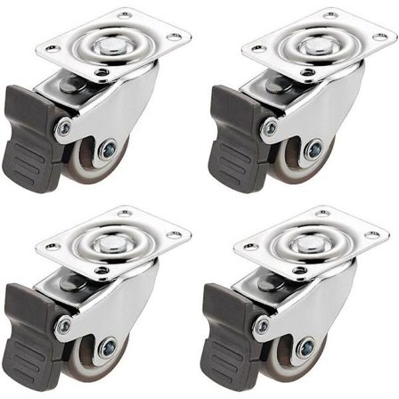 4 st möbelhjul med broms för vagn stol med broms