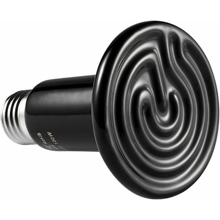 100W Eläinlämmitin Emitter Infrapunalampun Keraaminen Lämmitin, Matelijalamppu Sammakkoeläimille, Käärmeelle, Linnuille, Kilpikonnalle, Kissalle, 