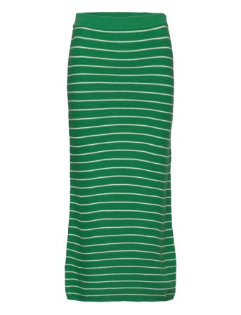 Striped Knitted Skirt Green Mango
