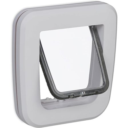 2025 Microchip Kattelem - Hvid Selektiv Adgang Nem Installation 4 Manuelle Låsemuligheder