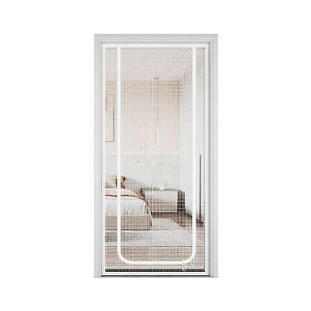 Gardiner med lynlås mod kattelem for at forhindre katte og hvalpe i at løbe ud af døren