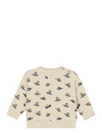 Minymo Sweatshirt Ls Aop - Cream - 80