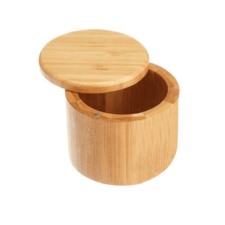 Totally Bamboo Salt Cellar Bambus Opbevaringsboks med Magnetisk Swive