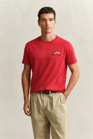 GANT Herren Graphic T-Shirt (S) Rot