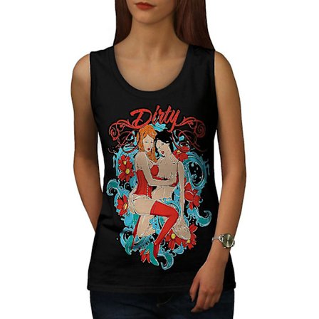 Dirty Hot Girls Naken Dam Blacktank Top