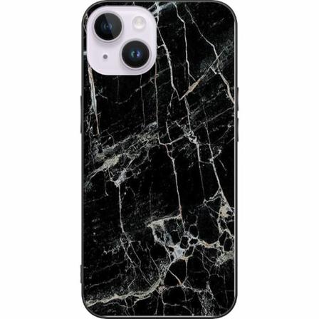 Apple Iphone 14 Plus Svart Skal Marmor Svart