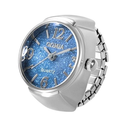 Digital Watch Ring Watch LJUSBLÅ