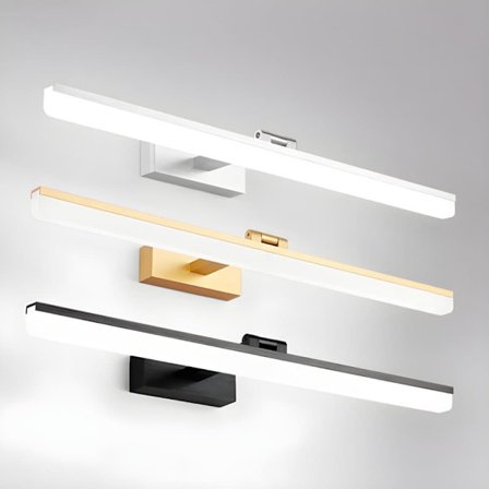Vegglampe LED for speil, justerbar vegglampe 40-50 cm for bad, garderobe og toalett_TF_TF