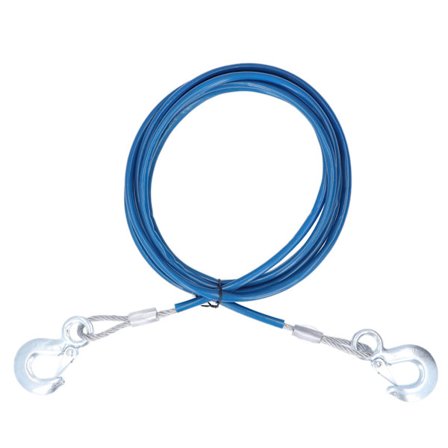 4m x 10mm Biltrækningskabel Heavy Duty Trækrem Reb 11023lb Brudstyrke til SUV Offroad Køretøj Pickup