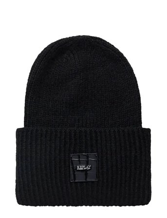 Blue Woman Hat Black Replay
