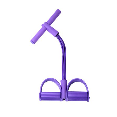 Spännrep Elastiskt Halkfritt Lila 4 Rör Multifunktionellt Portabelt Fitness Resistance Band för Mage Midja Arm Ben Stretching