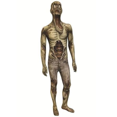 Morphsuit Monster Zombie Maskeraddräkt Halloween Multifärg M