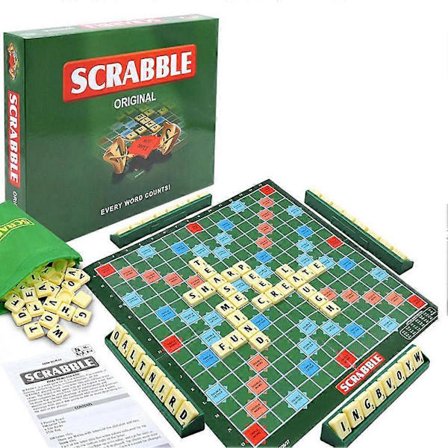 Original Scrabble Party Spill Stabling Kryssord Brettspill for familiespill og hjerneutfordring