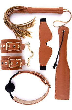 Set Cognac Vegan Leather - Blushme.se