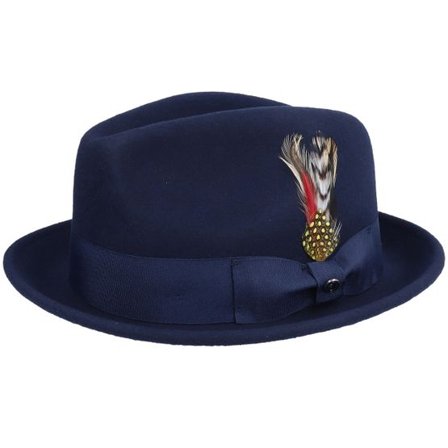 Jaxon & James - Blå trilby Hatt - Crushable Blues Trilby @ Hatstore