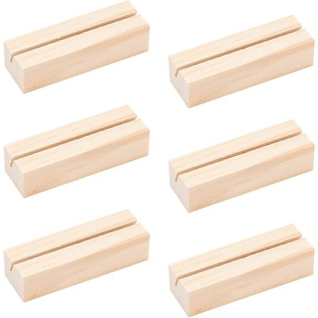 18/20 stk. Bordkortholdere i tre, skilt holdere i tre, bordnummerstativ, bordnummerholdere for bryllupsfestarrangementer, dobbeltsidig display Min