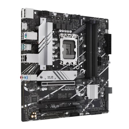 ASUS PRIME B760M-A D4-CSM - Bundkort - micro-ATX - LGA1700 sokkel - B760 Chipset - USB 3.2 Gen 1, USB 3.2 Gen 2, USB-C 3.2 Gen 1 - 2.5 Gigabit LAN -