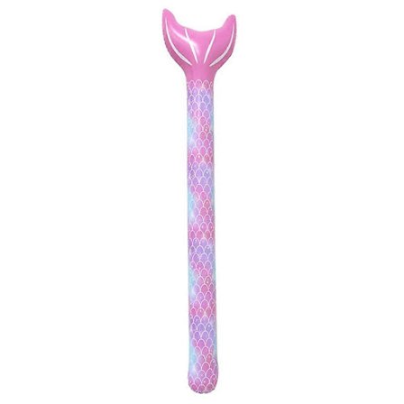 LXYB Simbassäng Noodle Uppblåsbar Tecknad Stor PVC Flytande Pinne för Sommar Vattenspel Sjöjungfrusvans