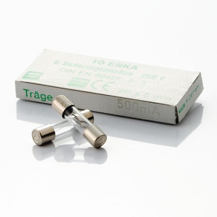 Nordic Quality Glas säkring - slow, 0,5A