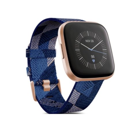 Smartwatch Fitbit Versa 2 SE Urtavla Guld 40mm Rem Textil Sport GPS-klocka