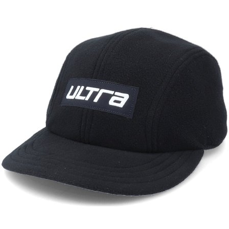 Ultra - Black 5panel Czapka Z Daszkiem - Fleece Black 4-Panel @ Hatstore