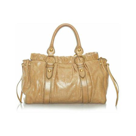 Miu Miu Pre-owned, Pre-owned Handbags Beige, Dames, Maat:ONE Size
